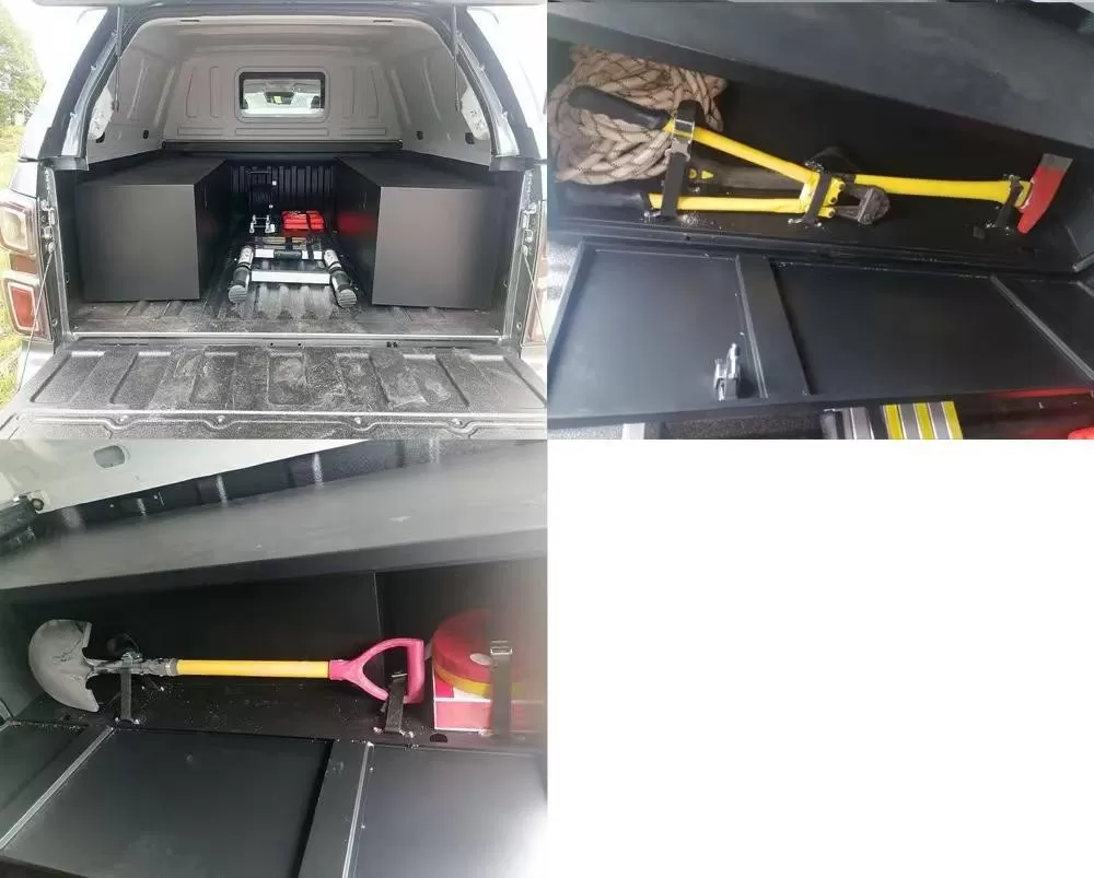 پیکاپ اصلاح شده ایسوزو D-MAX با سایبان ضد آب قابل جدا شدن برای ذخیره سازی محموله ایمن